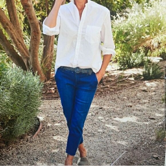 FRANK & EILEEN Jeans Wicklow Italian Performance Denim Straight Leg Blue Size 6 - Picture 4 of 16